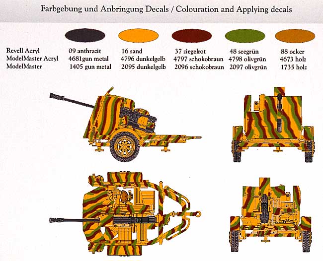 ドイツ 3.7cm Flak43 対空砲 ＋ 牽引リンバー プラモデル (マコ 1/72 AFVキット No.7202) 商品画像_2