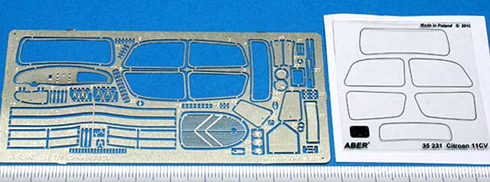 ドイツ シトロエン 11CV スタッフカー ディテールセット (タミヤ用) エッチング (アベール 1/35 AFV用エッチングパーツ No.35231) 商品画像_2