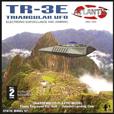 TR-3E トライアングル UFO プラモデル (アトランティス プラスチックモデルキット No.1002) 商品画像