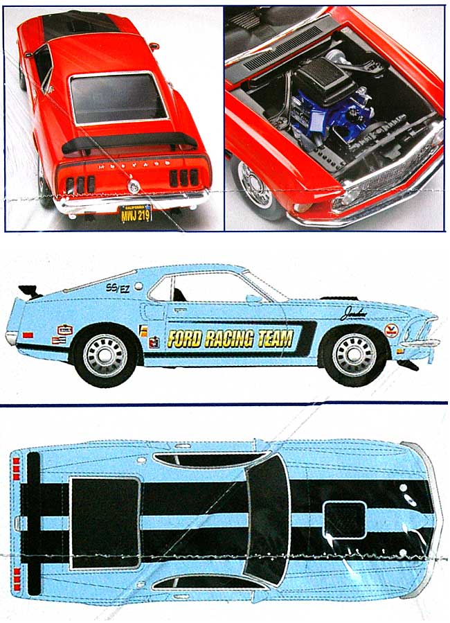 '69 マスタング マッハ1 コブラジェット プラモデル (レベル カーモデル No.85-4290) 商品画像_1