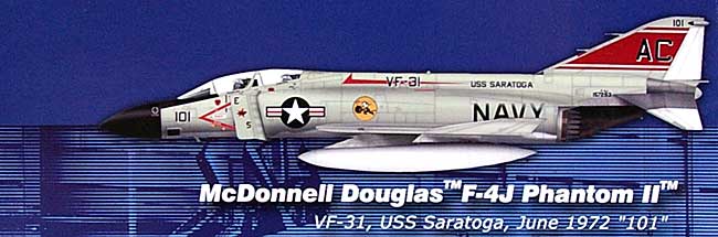 F-4J ファントム 2 VF-31 トムキャッターズ (101) 完成品 (ホビーマスター 1/72 エアパワー シリーズ （ジェット） No.HA1921) 商品画像_1