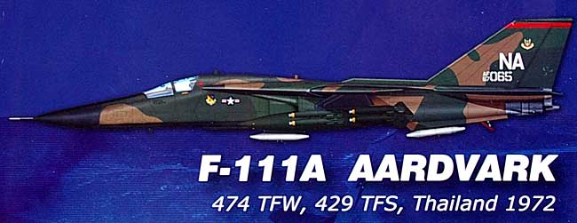 F-111A アードバーク ラインバッカー 2 完成品 (ホビーマスター 1/72 エアパワー シリーズ （ジェット） No.HA3001) 商品画像_1