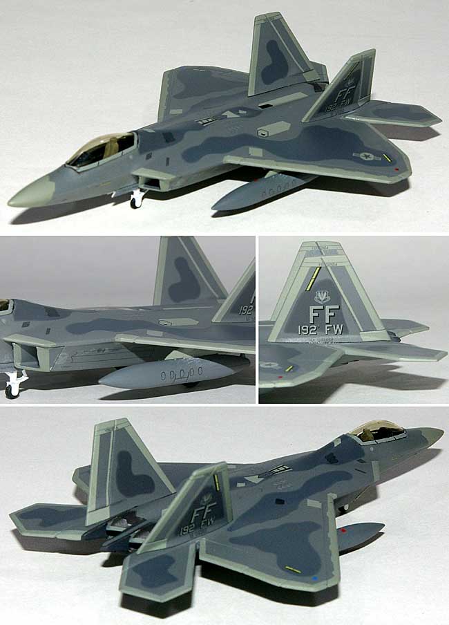 F-22A ラプター 第192戦闘航空団 司令指定機 FF 192d FW (AF FY 04-082) ラングレー空軍基地 完成品 (ホーガンウイングス M-SERIES No.6863) 商品画像_1