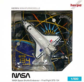 スペースシャトル オービター NASA OV-105 Endeavour STS-134 ファイナルフライト 完成品 (ヘルパ herpa Wings （ヘルパ ウイングス） No.517799) 商品画像