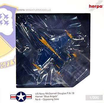 F/A-18 ホーネット アメリカ海軍 アクロバットチーム ブルーエンジェルス #6 完成品 (ヘルパ herpa Wings （ヘルパ ウイングス） No.553551) 商品画像