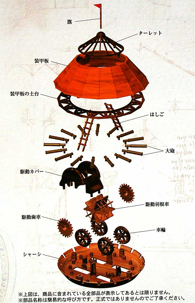 アーマード カー (装甲車) プラモデル (童友社 レオナルド・ダ・ヴィンチ シリーズ No.003) 商品画像_1