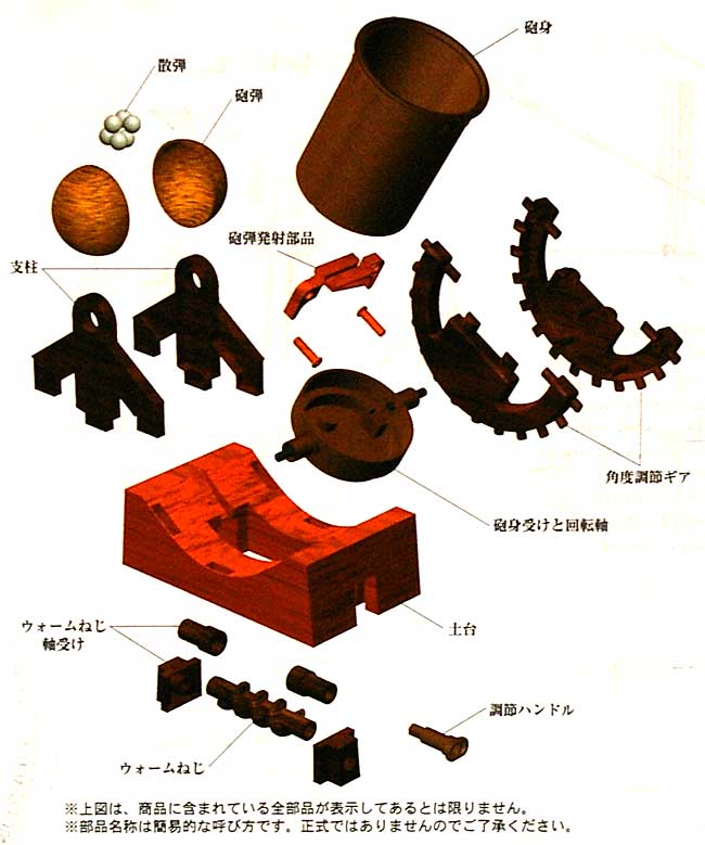 ボンバード (回転式大砲) プラモデル (童友社 レオナルド・ダ・ヴィンチ シリーズ No.010) 商品画像_1