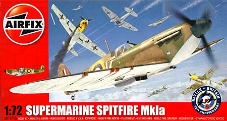 スーパーマリン スピットファイア Mk.1a プラモデル (エアフィックス 1/72 ミリタリーエアクラフト No.A01071A) 商品画像