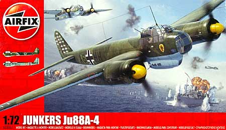 ユンカース Ju88A-4 プラモデル (エアフィックス 1/72 ミリタリーエアクラフト No.A03007) 商品画像