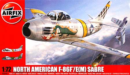 ノースアメリカン F-86F/E(M) セイバー プラモデル (エアフィックス 1/72 ミリタリーエアクラフト No.A03082) 商品画像