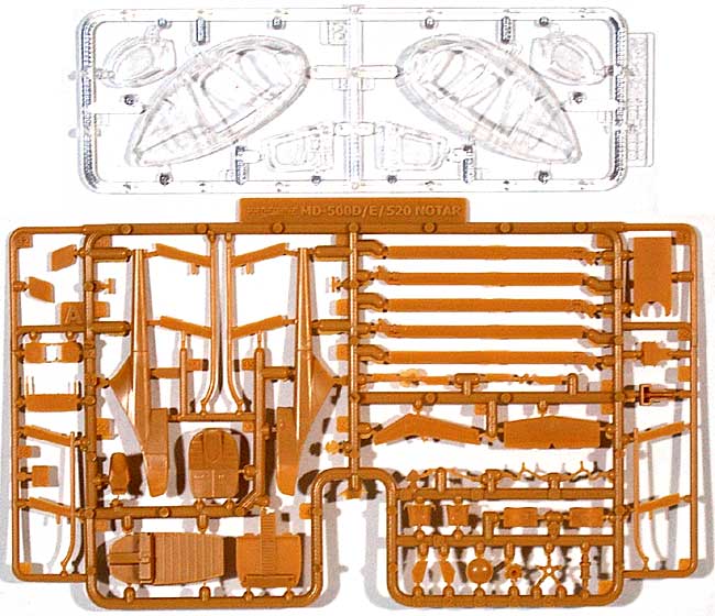 ヒューズ 500D Tall Ski Version プラモデル (PROFLINE 1/72 Accurate static model No.7010) 商品画像_1