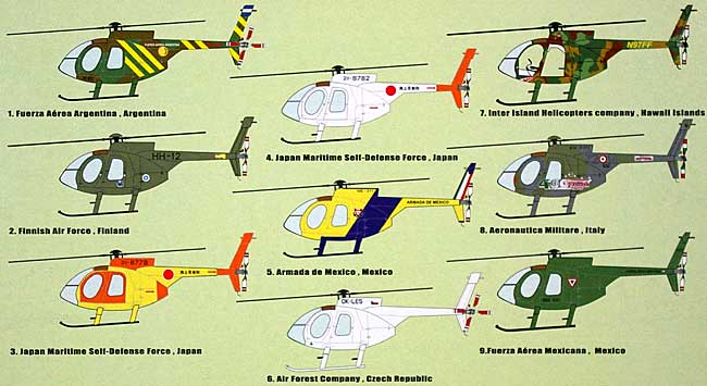 ヒューズ 500E プラモデル (PROFLINE 1/72 Accurate static model No.7011) 商品画像_3