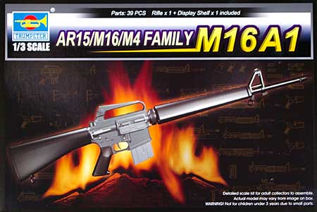 M16A1 ライフル プラモデル (トランペッター 1/3 ワールドウェポンシリーズ No.01903) 商品画像