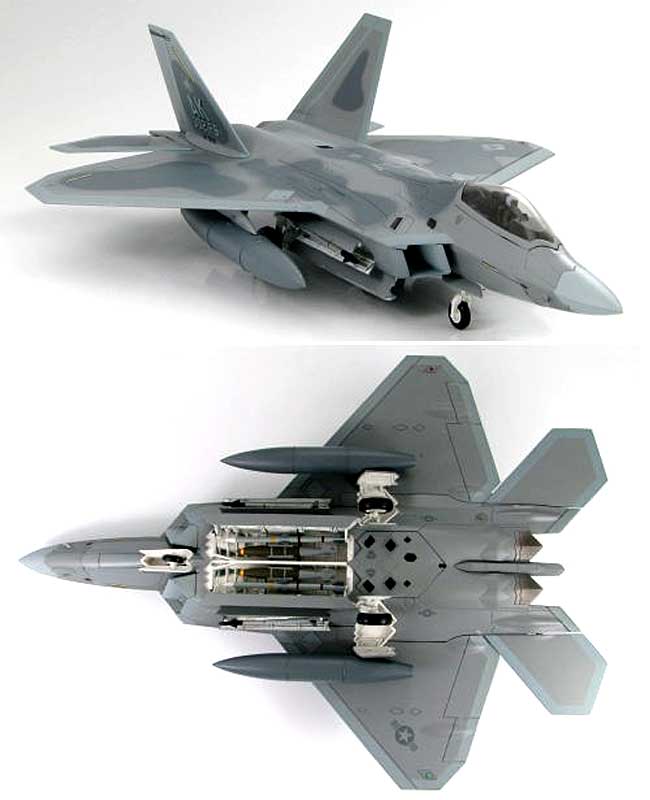 F-22 ラプター エルメンドルフ空軍基地 (AK302FS 05-4102) 完成品 (ホビーマスター 1/72 エアパワー シリーズ （ジェット） No.HA2802) 商品画像_3