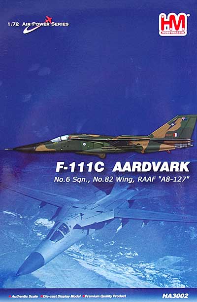 F-111C アードバーグ オーストラリア空軍 完成品 (ホビーマスター 1/72 エアパワー シリーズ （ジェット） No.HA3002) 商品画像