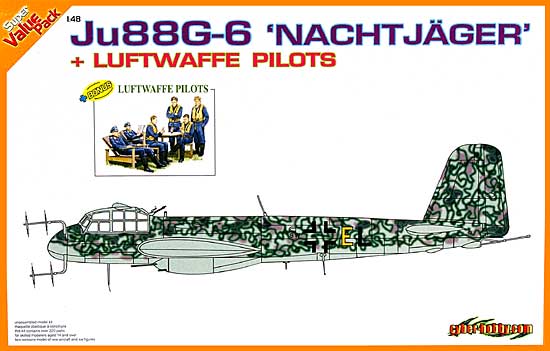 WW.2 ドイツ空軍Ju88 G-6 ナハトイエーガー w/ドイツ空軍パイロット プラモデル (サイバーホビー 1/48 Super Value Pack （オレンジボックス） No.5563) 商品画像