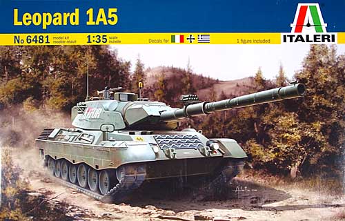 ドイツ連邦軍 レオパルト 1A5 戦車 プラモデル (イタレリ 1/35 ミリタリーシリーズ No.6481) 商品画像