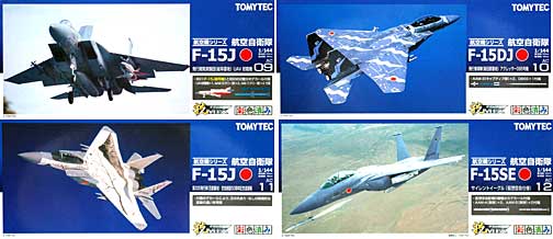航空自衛隊 F-15 第3弾 4種アソート プラモデル (トミーテック 技MIX No.AC009～012) 商品画像
