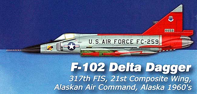 F-102 デルタダガー (1960年) 完成品 (ホビーマスター 1/72 エアパワー シリーズ （ジェット） No.HA3101) 商品画像_1