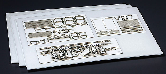 軍港情景ドックヤードセット ペーパークラフト (静岡模型教材協同組合 1/700 ウォーターラインシリーズ No.540) 商品画像_1