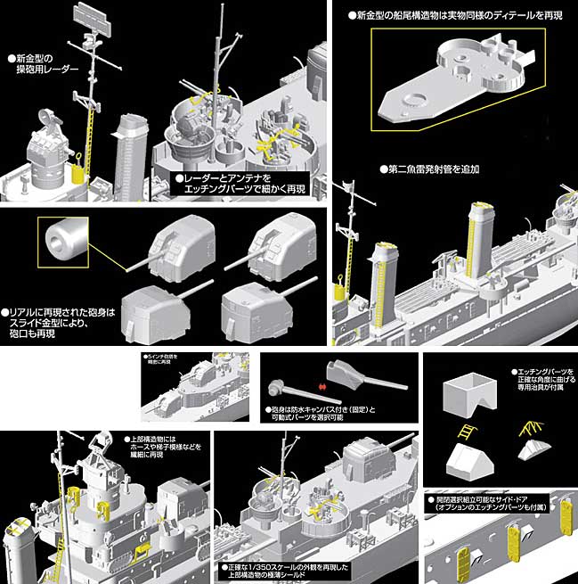 U.S.S. ベンソン級 駆逐艦 ベンソン DD-421 1945 (スマートキット) プラモデル (ドラゴン 1/350 Modern Sea Power Series No.1032) 商品画像_2