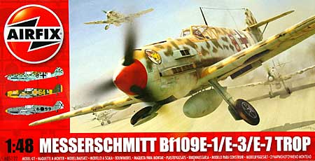 メッサーシュミット Bｆ-109E-1/E-3/E-7 熱帯仕様 プラモデル (エアフィックス 1/48 ミリタリーエアクラフト No.A05122) 商品画像