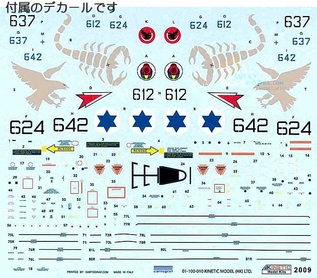 F-16I スーファ イスラエル空軍 複座戦闘攻撃機 プラモデル (キネティック 1/72 エアクラフト プラモデル No.旧72001) 商品画像_2