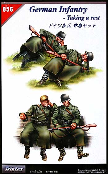 ドイツ歩兵 休息セット プラモデル (トライスターモデル 1/35 ミリタリー No.35056) 商品画像