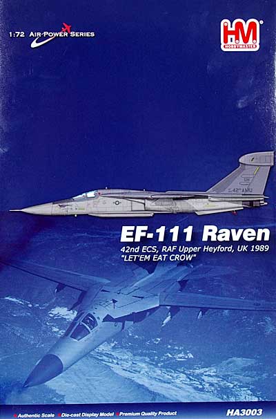 EF-111 レイヴン 第42電子戦闘飛行隊 完成品 (ホビーマスター 1/72 エアパワー シリーズ （ジェット） No.HA3003) 商品画像