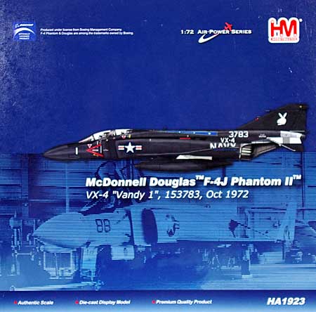 F-4J ファントム 2 VX-4 ヴァンディー ワン 完成品 (ホビーマスター 1/72 エアパワー シリーズ （ジェット） No.HA1923) 商品画像