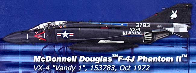F-4J ファントム 2 VX-4 ヴァンディー ワン 完成品 (ホビーマスター 1/72 エアパワー シリーズ （ジェット） No.HA1923) 商品画像_1