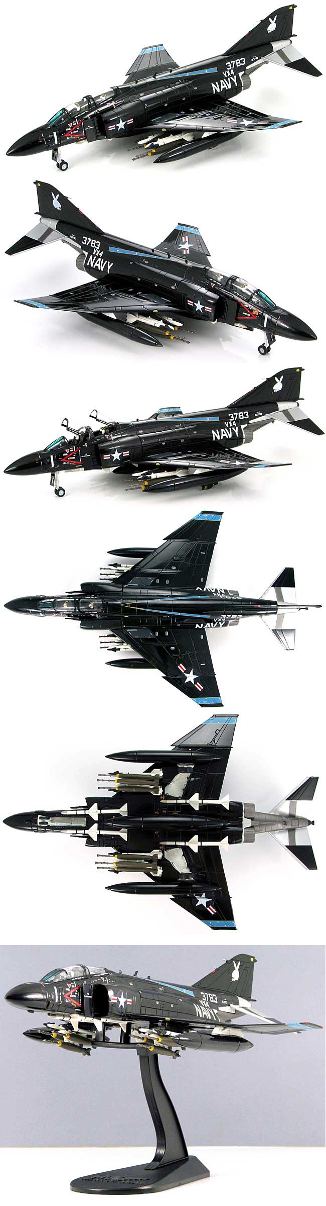 F-4J ファントム 2 VX-4 ヴァンディー ワン 完成品 (ホビーマスター 1/72 エアパワー シリーズ （ジェット） No.HA1923) 商品画像_3