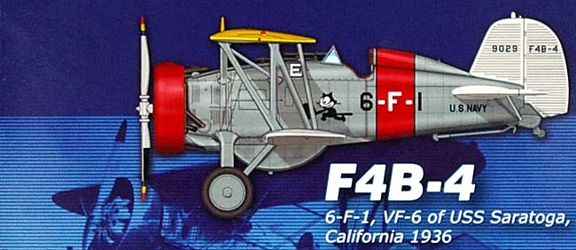 ボーイング F4B-4 USS サラトガ 完成品 (ホビーマスター 1/48 エアパワー シリーズ （レシプロ） No.HA7901) 商品画像_1