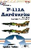 F-111A アードバーグ 430th TFS  &4539th FWS用 デカール (ホビーボス対応)