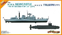 イギリス海軍42型駆逐艦 D87ニューキャッスル ＋ トラファルガー級原子力潜水艦 S93 トライアンフ