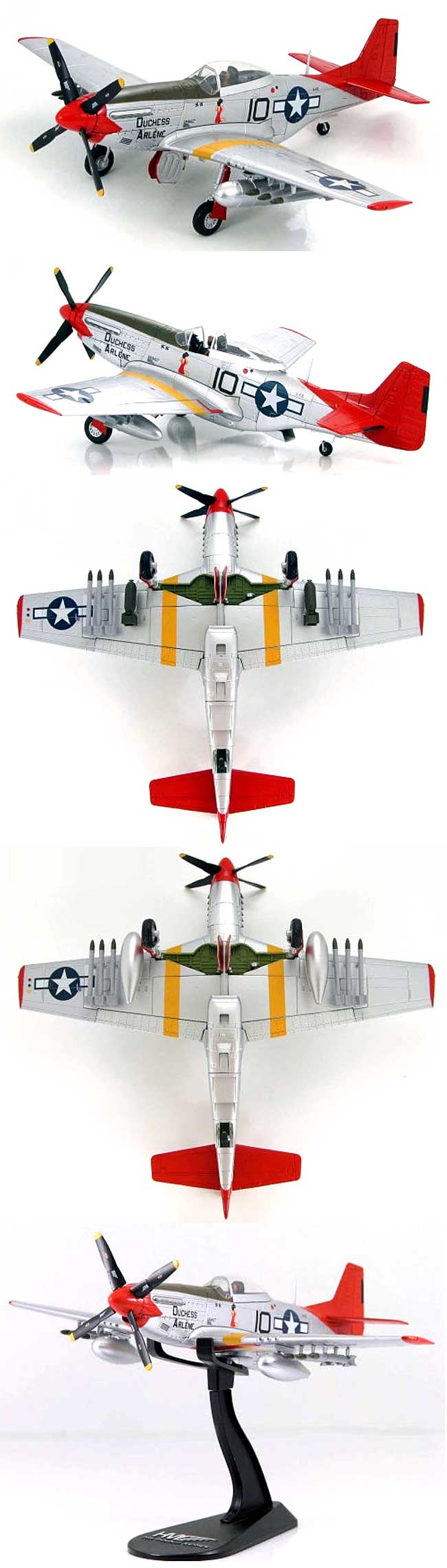 P-51D マスタング タスキーギ・エアメン 完成品 (ホビーマスター 1/48 エアパワー シリーズ （レシプロ） No.HA7703) 商品画像_3