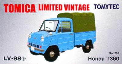 ホンダ T360 (水色) ミニカー (トミーテック トミカリミテッド ヴィンテージ No.LV-098a) 商品画像