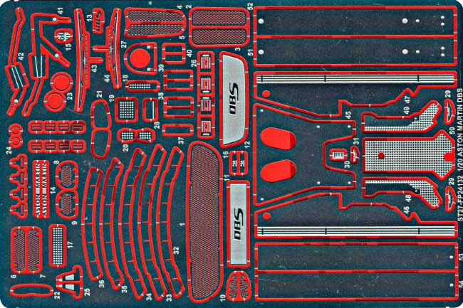 アストンマーティン DBS グレードアップパーツ エッチング (スタジオ27 ツーリングカー/GTカー デティールアップパーツ No.FP24132) 商品画像_1