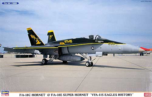 F/A-18C ホーネット & F/A-18E スーパーホーネット VFA-118 イーグルスヒストリー (3機セット) プラモデル (ハセガワ 1/72 飛行機 限定生産 No.01912) 商品画像