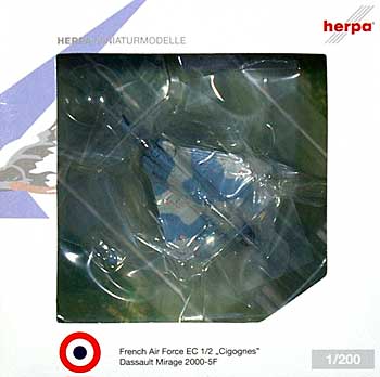 ミラージュ 2000-5F フランス空軍 第2戦闘航空団 第1戦闘飛行隊 Cigogness 完成品 (ヘルパ herpa Wings （ヘルパ ウイングス） No.553605) 商品画像