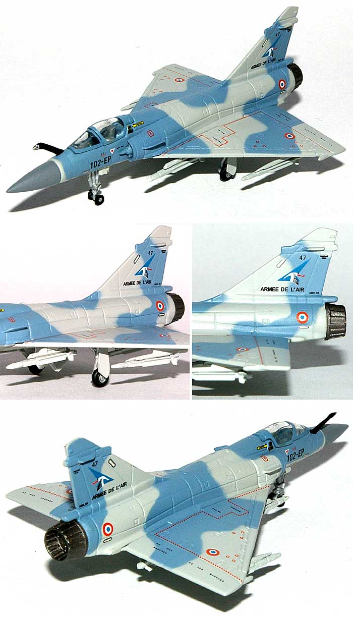 ミラージュ 2000-5F フランス空軍 第2戦闘航空団 第1戦闘飛行隊 Cigogness 完成品 (ヘルパ herpa Wings （ヘルパ ウイングス） No.553605) 商品画像_1