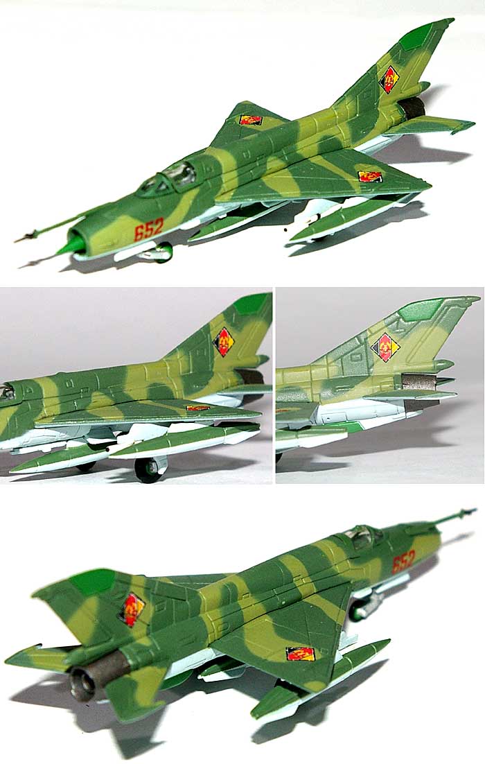 MIG-21MF フィッシュベッド 東ドイツ人民空軍 第1戦闘航空団 1990年 完成品 (ヘルパ herpa Wings （ヘルパ ウイングス） No.553674) 商品画像_1