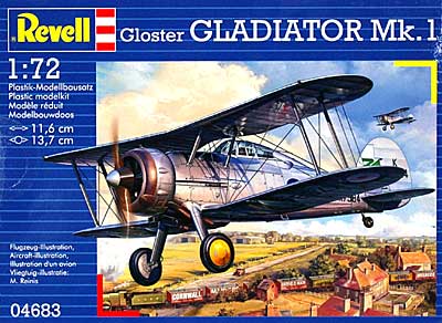 グロースター グラディエーター Mk.1 プラモデル (レベル 1/72 飛行機 No.04683) 商品画像
