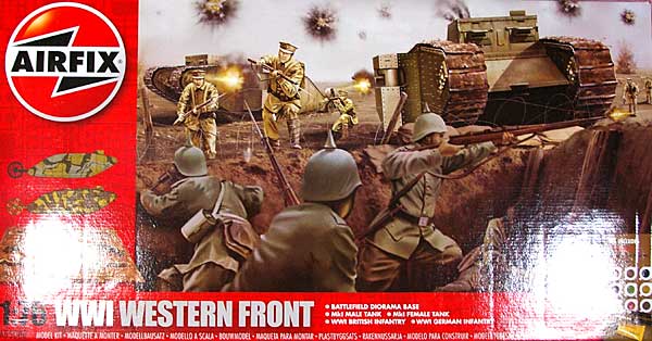 第1次世界大戦 西部戦線 ディオラマセット プラモデル (エアフィックス 1/76 AFV No.A50060) 商品画像