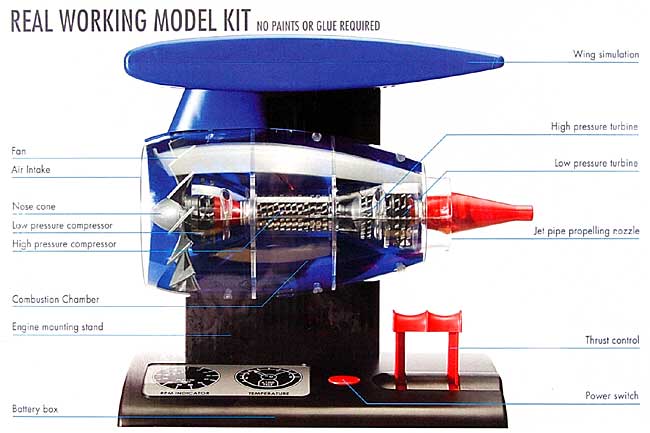 ジェットエンジン ＜リアルワーキング＞ プラモデル (エアフィックス リアルワーキング モデルキット No.A20005) 商品画像_1