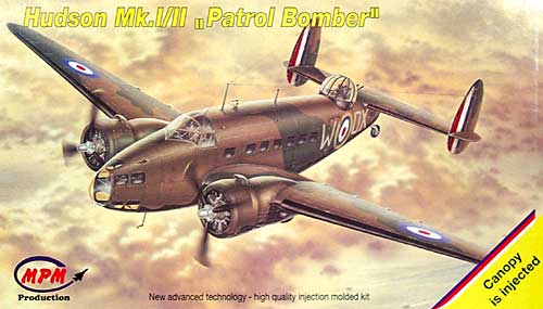 ハドソン Mk.1/2 プラモデル (MPM 1/72 エアクラフト プラモデル No.72518) 商品画像