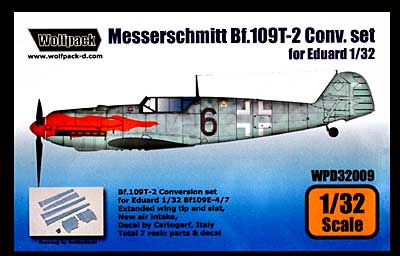 メッサーシュミット Bｆ109T2 コンバージョンセット レジン (ウルフパック 1/32 航空機アクセサリー （WPD） No.D32009) 商品画像