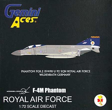 F-4M (ファントム FGR.2) イギリス空軍 ヴィルデンラート基地 XV498 完成品 (ジェミニ ジェット 1/72 ジェミニ エース シリーズ No.GARAF4005) 商品画像