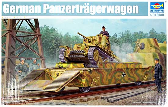 ドイツ 装甲列車編成 BP-42 (戦車運搬車 & プラガ38t) プラモデル (トランペッター 1/35 AFVシリーズ No.01508) 商品画像