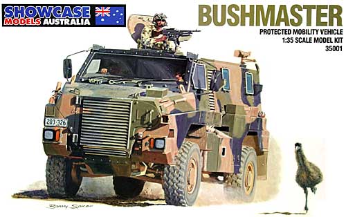 オーストラリア陸軍 ブッシュマスター 装輪装甲車 プラモデル (ショーケースモデルズ 1/35スケールモデルキット No.35001) 商品画像